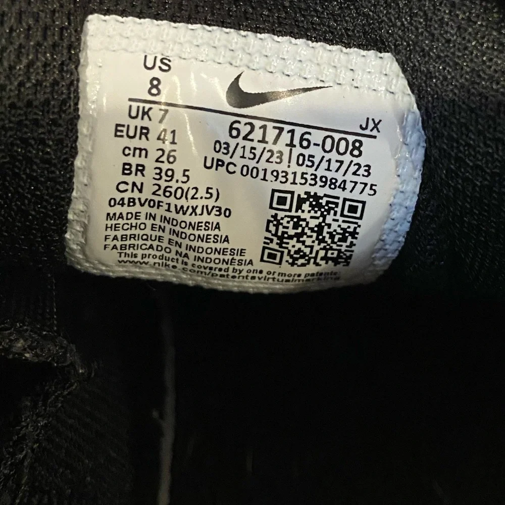 Mens Nike Reax 8TR Mesh Athletic Shoes Sneakers Sz8 Black/Anthracite 621716-008